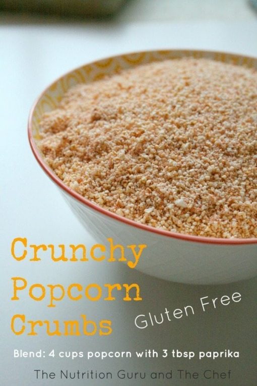 Crunchy Popcorn Crumbs Gluten Free The Nutrition Guru and the Chef
