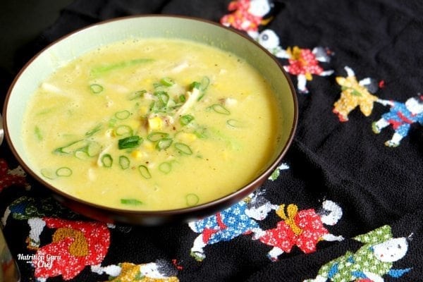 Easy chinese chicken and corn soup healthy dinner
