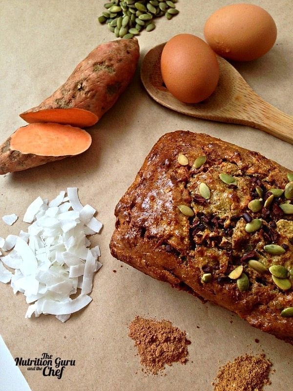 Sweet Potato and Coconut bread recipe gluten free