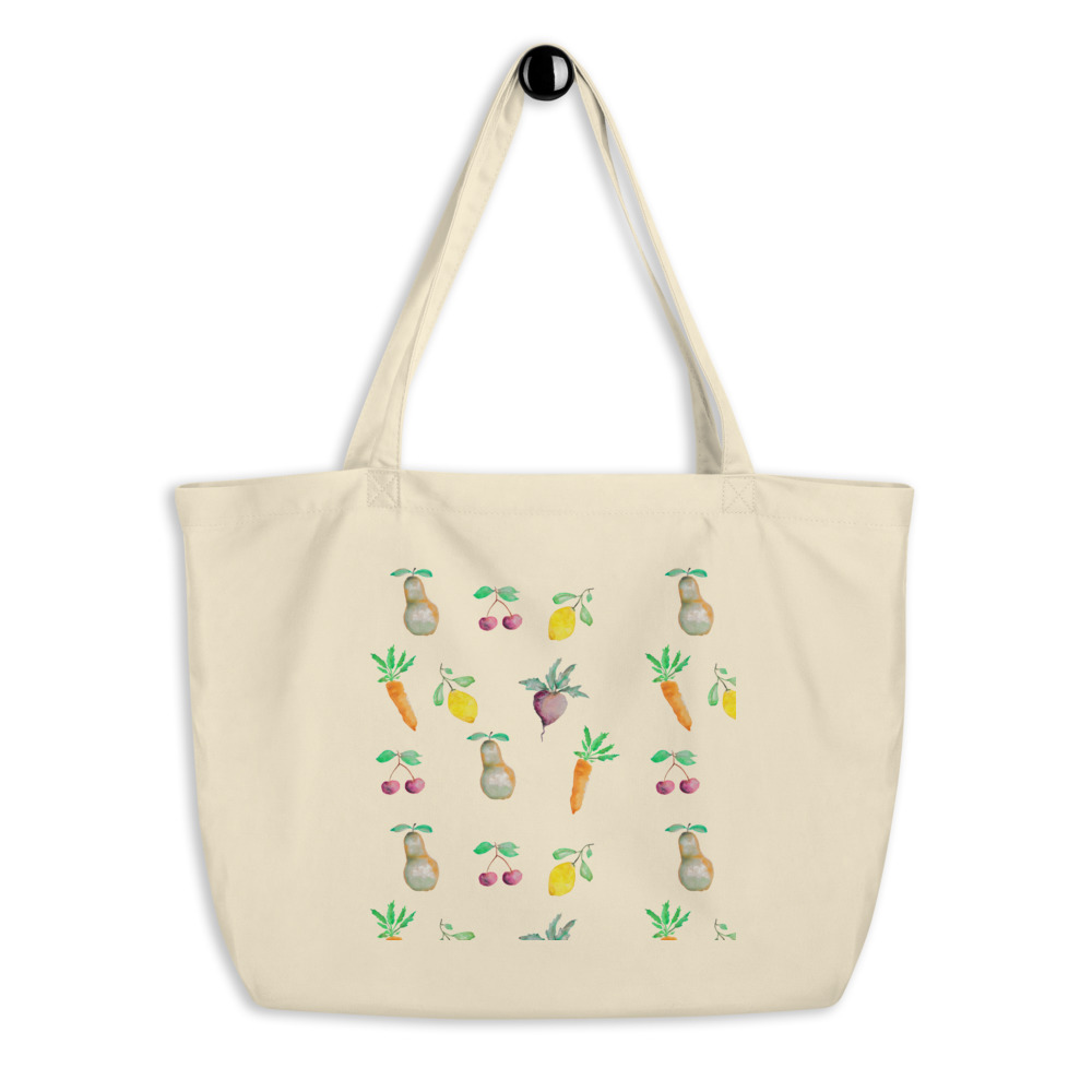 Large organic tote bag - The Nutrition Guru and the Chef